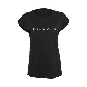 Merchcode Póló 'Friends'  fekete / fehér