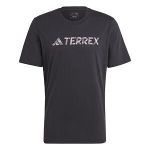 ADIDAS TERREX Funkcionális felső  szürke / fekete / fehér