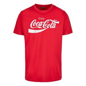 Merchcode Póló 'Coca Cola'  piros / fehér