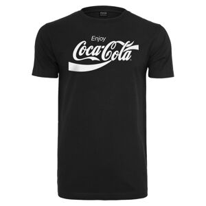 Merchcode Póló 'Coca Cola'  fekete / fehér