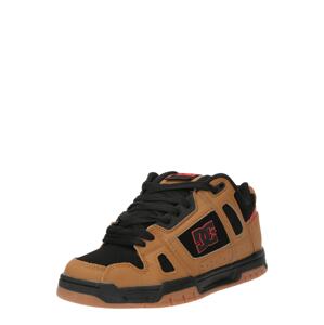DC Shoes Rövid szárú sportcipők 'STAG'  karamell / piros / fekete