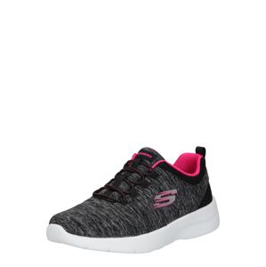 SKECHERS Rövid szárú sportcipők 'Dynamight 2.0'  rózsaszín / fekete melír