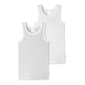 SCHIESSER Trikó és alsó póló  szürke melír / fehér