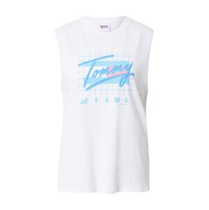 Tommy Jeans Top  égkék / világoskék / rózsaszín / fehér