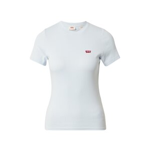 LEVI'S ® Póló 'SS Rib Baby Tee'  pasztellkék / piros