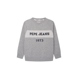Pepe Jeans Tréning póló 'Orson'  szürke / fekete / piszkosfehér
