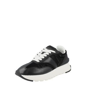 BULLBOXER Rövid szárú sportcipők  fekete / fehér