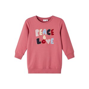 NAME IT Tréning póló 'Peace'  tengerészkék / égkék / pasztellsárga / mályva