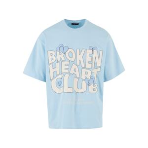 2Y Studios Póló 'Broken Heart Club'  krém / világoskék / fekete