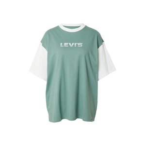 LEVI'S ® Póló  ezüstszürke / smaragd / fehér