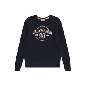 Jack & Jones Junior Tréning póló 'MINDS'  tengerészkék / pasztellnarancs / fehér