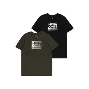 Jack & Jones Junior Póló  olíva / fekete / fehér