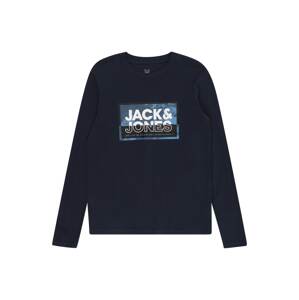 Jack & Jones Junior Póló 'LOGAN'  kék / tengerészkék / fehér
