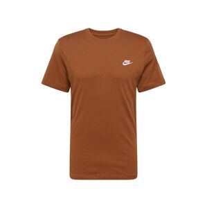 Nike Sportswear Póló 'CLUB'  konyak / fehér