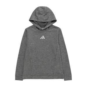 ADIDAS SPORTSWEAR Sport szabadidős felsők 'Heather'  sötétszürke / fehér