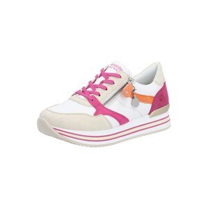 REMONTE Rövid szárú sportcipők  ekrü / narancs / rózsaszín / fehér