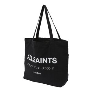 AllSaints Shopper táska 'UNDERGROUND'  fekete / fehér
