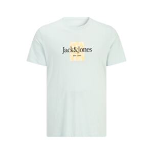 Jack & Jones Plus Póló 'LAFAYETTE'  világos sárga / menta / fekete