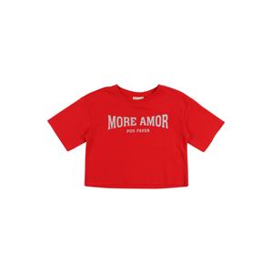 KIDS ONLY Tréning póló 'CINDY'  piros / ezüst