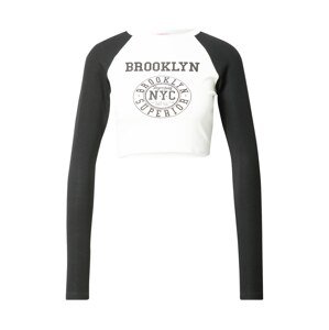 Edikted Póló 'Brooklyn Babe'  fekete / fehér