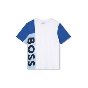 BOSS Kidswear Póló  tengerészkék / királykék / világoskék / fehér