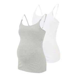 Lindex Maternity Trikó és alsó póló  szürke melír / fehér