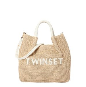 Twinset Shopper táska  homok / fehér