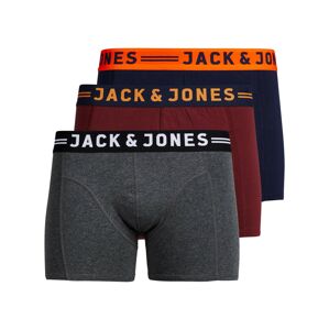 JACK & JONES Boxeralsók 'Lichfield'  tengerészkék / narancs / borvörös