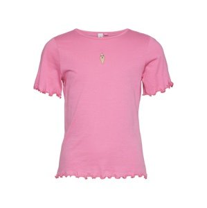 Vero Moda Girl Póló 'POPSICLE'  gitt / világos-rózsaszín / fekete