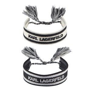 Karl Lagerfeld Karkötő 'K'  szürke / fekete / gyapjúfehér