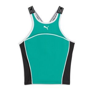 PUMA Sport top  smaragd / fekete / fehér