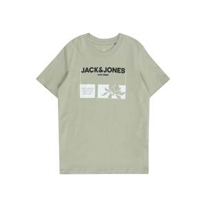 Jack & Jones Junior Póló  pasztellzöld / fekete / fehér
