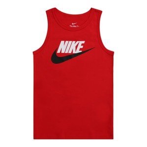 Nike Sportswear Póló 'ESSNTL HBR'  piros / fekete / fehér