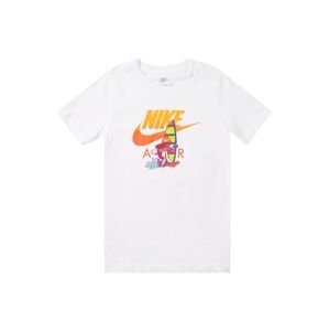 Nike Sportswear Póló  vízszín / narancs / piros / fehér