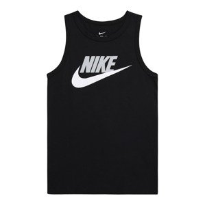 Nike Sportswear Póló 'ESSNTL HBR'  szürke / fekete / fehér