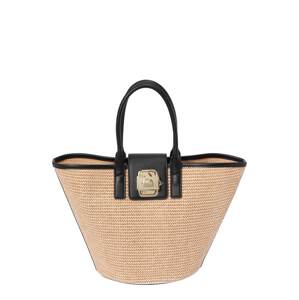 Chiara Ferragni Shopper táska 'RANGE F - EYELIKE POCKET'  bézs / arany / fekete