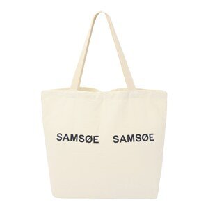Samsøe Samsøe Shopper táska 'Frinka'  fekete / gyapjúfehér