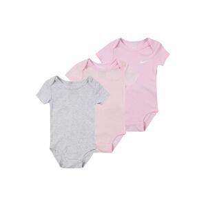 Nike Sportswear Kezeslábas 'ESSENTIALS'  szürke melír / rózsaszín / fehér