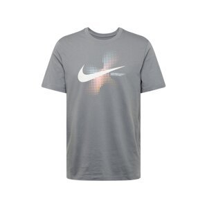 Nike Sportswear Póló 'SWOOSH'  világoskék / szürke / narancs / fehér