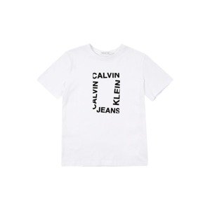 Calvin Klein Jeans Póló 'MAXI HERO'  fekete / fehér