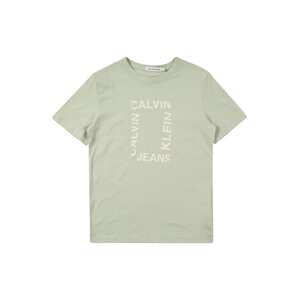 Calvin Klein Jeans Póló 'MAXI HERO'  bézs / zöld