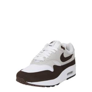 Nike Sportswear Rövid szárú sportcipők 'Air Max 1 87'  sötét barna / szürke / fehér