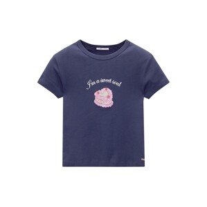 Pull&Bear Póló  krém / tengerészkék / rózsaszín / rózsaszín