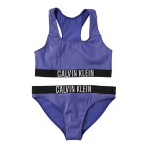 Calvin Klein Swimwear Bikini  sötétlila / fekete / fehér