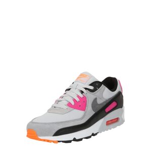 Nike Sportswear Rövid szárú sportcipők 'AIR MAX 90'  világosszürke / rózsaszín / fekete