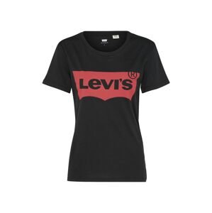LEVI'S Póló 'THE PERFECT TEE BLACKS'  piros / fekete