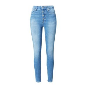 Calvin Klein Jeans Farmer 'HIGH RISE SUPER SKINNY ANKLE'  kék farmer / fekete / fehér