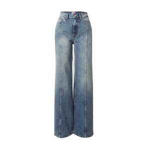 Tommy Jeans Farmer 'CLAIRE WIDE LEG'  tengerészkék / kék farmer / világosbarna / rikító piros