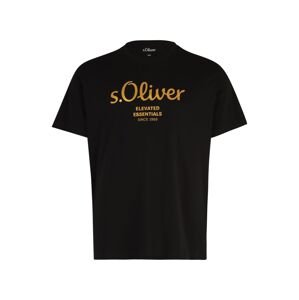 s.Oliver Red Label Big & Tall Póló  arany / fekete