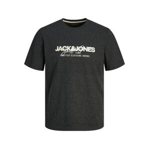 JACK & JONES Póló 'ALVIS'  fekete / fehér